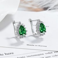 simple 925 Sterling Silver Heart Earrings For Women Wedding Engagement Fine Fashion Jewelry Accessories Party Gift Wholesale