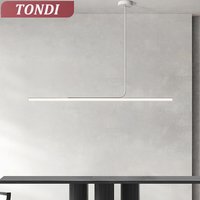 Lampe LED suspendue minimaliste, luminaire décoratif d'intérieur, idéal pour une Table à manger, un salon, une cuisine, un Restaurant ou un bureau