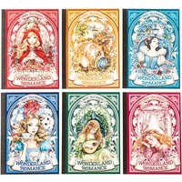 1Pack/2Pack 6 Styles Fairy Tale Theme Dual Material Die Cut Sticker Book: Fairy Tale Sequel Series Journal Decoration