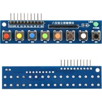 8 Independent Key Button Touch Button Module 8-bit Keypad Module with LED Indicator Keyboard Module for Arduino For Raspberry Pi