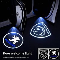 2 Stück Auto-Tür-Willkommenslichter Projektorlampen Zubehör für Peugeot 206 307 308 207 3008 208 407 508 2008 5008 301