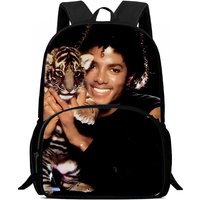 Michael Jackson Kids Backpacks Boys and Girls Student Birthday Gift Child School Bags Large Capacity Camping Durable Rucksack