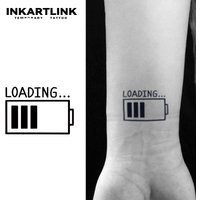 3 pcs Loading Temporary Tattoo,Lasts To 15 Days New Technology Magic Waterproof Semi Permanent Sticker.
