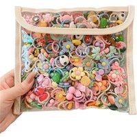 40/50/60Pcs/Lot Children Kids Hair Accessories Cartoon Elastic Hair Bands Baby Head Rope Small Animal Cute Girls Headdress