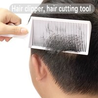 Hair cutting tool, trimming edge, flat head, push cutting comb, positioning and styling comb for convenient hair cutting