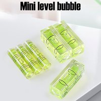2pcs Mini Bubble Spirit Levels Set Square Cylindrical Precision Layout Level Measuring Tools for Balancing Frame Mural Picture