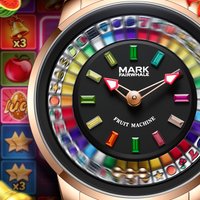 MARK FAIRWHALE NEW Funny Rotating Colorful Diamonds Dial Men Watch Quartz Wristwatch Stainless Steel Waterproof Watch Best Gift
