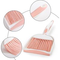 Handheld Mini Dustpan and Brush Set Durable Ergonomic Handheld Sweeping Brush Soft Bristles Compact Cleaning Brush Set