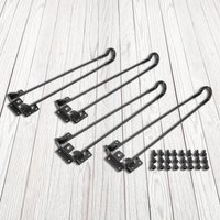 32/42cm 4pcs Folding Legs Heavy Duty Table Legs Set Assembly Easy Install Metal Table Leg for Camping Tables Home DIY Projects