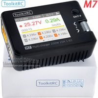 ToolkitRC M7 Charger Intelligent Discharge Lithium Battery 1S 2S 3S-6S Server ESC Receiver Detection IPS Model Toy Accessories