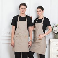 Bequeme, dünne Küchenschürzen für Damen und Herren, Koch-Arbeitsschürze für Grill, Restaurant, Bar, Geschäft, Cafés, Beauty Nails Studios, Uniform