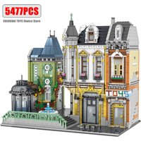 5477pcs URGE Street View Sets MOC Series Modular Toy Square City Architecture Building Blocks Bricks Model Kids Toys Boys Gifts