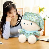 New Large Size 80cm Pajamas Miffy Rabbit Plush Toy Stuffed Animal Doll Gift for Baby Girls Kids Sleeping Pillow Cuddle Companion