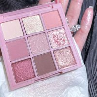 Rose 9 Colors Eyeshadow Palette Glitter Bright Waterproof Pearl Eye Shadow Makeup Vibrant New Girls Fine Sparkle Pearlescent