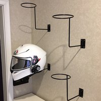 Motorcycle Helmet Holder Hanger Rack Wall Mounted Hook for Coats Hats Caps Helmet Rack Black Steel Accessories