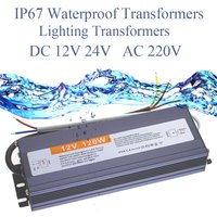 DC 12V 24V 50W Power Supply AC 220V IP67 Waterproof Transformers LED Driver 1A 3A 5A 10A 25A 12W 36W 50W 60W 100W 200W 300W 400W