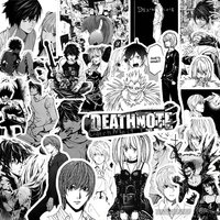 AliExpress Bandai 10/30/72pcs Death Note Anime Graffiti Stickers Classic Japanese Manga Decals Helmet Phone Luggage Bike Cool Cartoon Sticker Pack