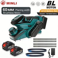 Cordless Electric Planer Brushless Motor Electric Router Trimmer Wood Cutting Machine Woodworking Tool For 18V Makita Battery