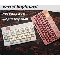 40%layout Minor Keyboard Kit Customized Wired Hot Swap RGB 3D Printing Shell Support QMK VIAL E-sports Gaming Office Keyboard