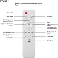 1Pcs DIY Accessories Universal Basic Remote Controller For Living Room Ceiling Fans With Light And Sleep Mode〔YY32〕