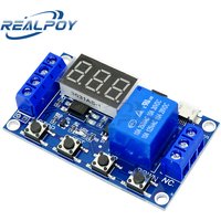 AliExpress REALPOY 1 Channel 5V Relay 6-30V Relay Module OFF/ON Switch Trigger Time Delay Circuit Timer Cycle 999 minutes Adjustable XY-J02