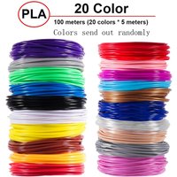 5M 20 Colors 3D Pen Refills Pla 3D Pen Printing Cables 3D Printer Filament Printing Materials High Precision Printer Cable