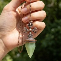 Real Natural Stone Rock Crystal Pendulum Cross Gem Stone Pendant Amethysts Green Aventurine Pink Quartz Reiki Pendulo X444