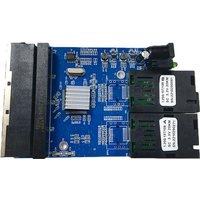 2F4E placa metro Single Mode 4 RJ45 and 2 SC fiber Port Gigabit Fiber Switch 1.25G PCBA Board 4RJ45 UTP 2 SC Ethernet PCBA board