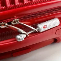 1pc Portable Security Customs Lock Overseas Customs Clearance Trolley Luggage Suitcase Backpack Padlock Steel Cable