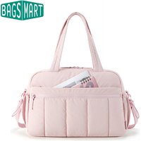BAGSMART Travel Duffel Bag Gym Bag for Women with Wet Pocket Carry on Weekender Shoulder Boston bag Waterproof Beach bags