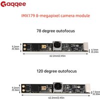IMX179 Camera Module, 8-megapixel autofocus HD camera module, includes USB adapter cable, 78°/120° autofocus
