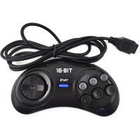 1/2Pcs 6 Button Game Controller for SEGA Genesis MD 16 Bit Wired Gamepad Classic Game Accessories