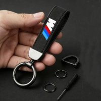 Suede Kaychain For BMW M Emblem E46 E36 E34 F10 E90 F30 E60 F30 E53 E30 E92 E87 Car Key Ring Holder Pendent High-end Gifts