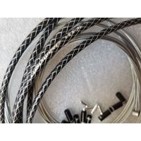 JAGWIRE BRAIDED CARBON SILVER COLOR SL SLICK LUBE LINER HOSE CABLE KIT BRAKE SHIFTER SUIT FOR SHIMANO SRAM CNC CAPS
