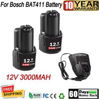 3000mah dla Bosch 12V wymienna bateria do Bosch BAT412A BAT414 BAT411 BAT412 D-70745GOP 2607336014 Elektronarzędzia