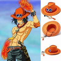 Brdwn Unisex Portgas D Ace Anime Cosplay Hats Cowboy Cap Adult Christmas Gift Big Brim Sun Shading/ Sun Protection Fisherman Hat