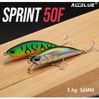 ALLBLUE SPRINT 50F Floating Wobbler 56MM 3.4g Minnow Depth 0.3-0.6m Hard Fishing Lure Jerkbait Bass Pike Artificial Bait Tackle