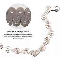 AliExpress Wholesale Bicycle Chain 116L 8 9 10 11 12 Speed Silver Ultralight Mountain Road Bike Chain For 24/27/30 Variable Speed Chain