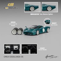 In-stock CM 1:64 Codalunga Pagani Huayra Green alloy car model