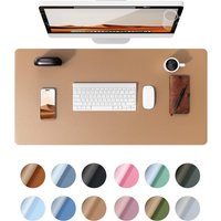 Leather Desk Mat | Computer Mat for Desk| Large Mouse Pad and Keyboard Mat | Desk Protector for Office