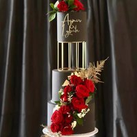 Gold Floating Cake Stand for Wedding Cakes Separator Stand Birthday Party Cake Decoration