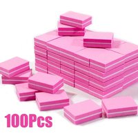 10-100psc Mini Buffing Sanding Files Block Pedicure Care Nail Art Buffer Polish Manicure Pedicure Nail File Tools Nail Charm new