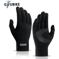 AliExpress NONE GTUBIKE Winter Gloves for Men Knitted Warm Gloves Cycling Male Office Fleece Non-slip Touch Screen Acrylic Soft Thick Gloves
