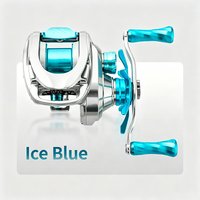 LOONGZE A51MC BFS Low-Profile Fishing Reel Max Drag 3.8kg CNC Aluminum Magnetic Floating Brake System Reel for Finesse Fishing