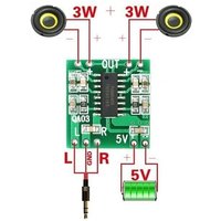 1pcs/5pcs/10pcs PAM8403 Audio 2x3W Mini Digital Power Amplifier Board for Class D Stereo Audio Amplifier Module 5V Power