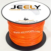 20m 3mm(1/8'')/3.5mm(9/64'')/4mm(5/32'') 12 Strands UHMWPE Hollow Braid Kite Line