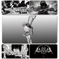 Black And White Style Design Japanese Pop Manga Culture Characters XXL Large Game Mouse Pad Desk Mat Mousepad