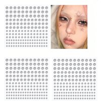 165pcs Non Piercing Fake Nose Lip Sticker Disposable Belly Eyebrow Lip Piercing Jewelry Non Piercied Earring Button Stickers