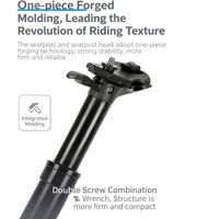 TESNO MTB Road Bicycle Shock Absorber Seatpost Tube Bikes Seat Post Dropper Manual Travel Height Adjustable Suspension 30.9/31.6