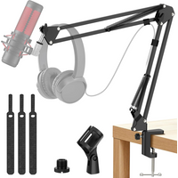 Professional Flexible Desktop Microphone Adjustable Suspension Scissor Boom Arm Stand for SM7B AM8 A8 A6V K658 K688 K669 Mic